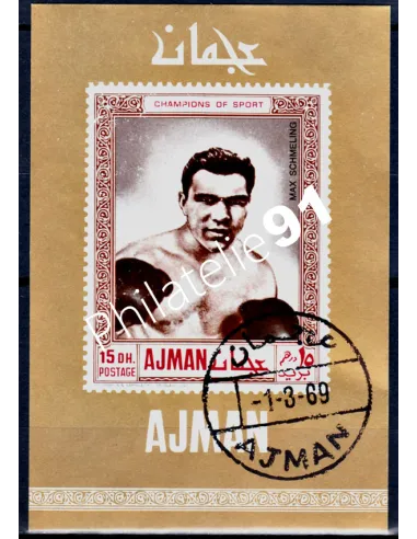 AJMAN - BF 384 - NON DENTELE - BOXE