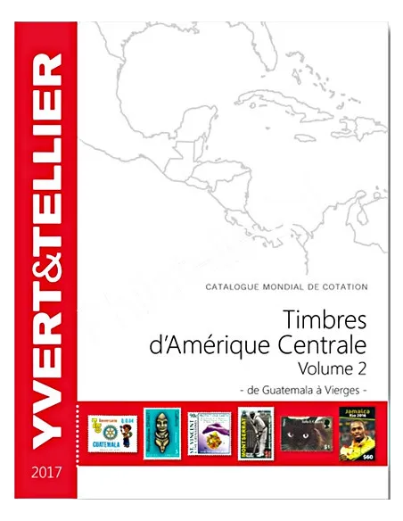 Catalogue timbres AMERIQUE Centrale 2017, catalogues philatéliques