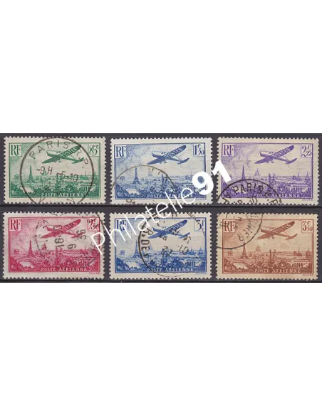 Timbre Poste Aérienne n° 8 à 13 - Collection Timbres France