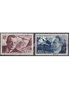Timbre Poste Aérienne n° 21 à 22 - Collection Timbres France