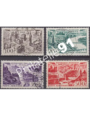 Timbre Poste Aérienne n° 24 à 27 - Collection Timbres France