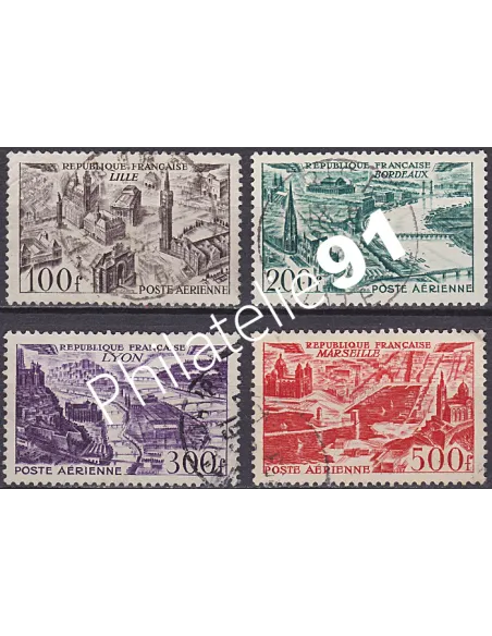 Timbre Poste Aérienne n° 24 à 27 - Collection Timbres France