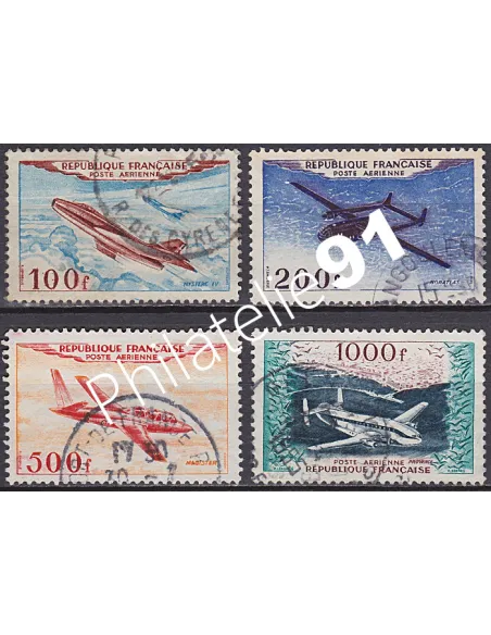 Timbre Poste Aérienne n° 30 à 33 - Collection Timbres France