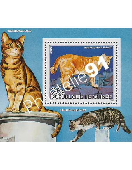 Guinée,n°780 en Bloc,Timbres à theme