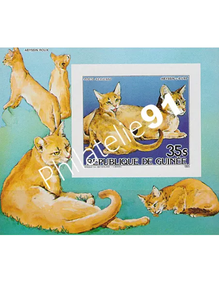 Guinée,PA n°186 en Bloc,Poste Aérienne,Timbres à theme