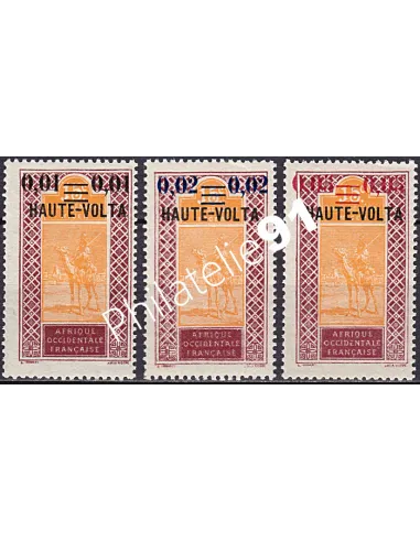 Haute-Volta n° 18 à 20, collection timbres Colonies.