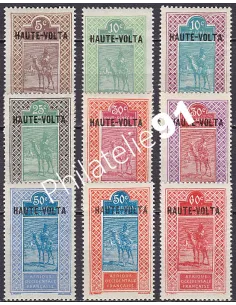 Timbres de Haute-Volta n° 24 à 32, collection timbres Colonies