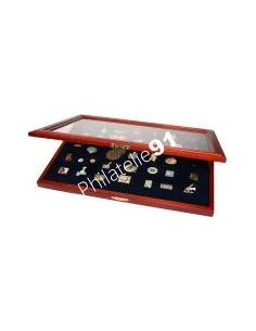 SAFE - vitrine en bois pour pin's - réf. 5866 - IDEE CADEAU