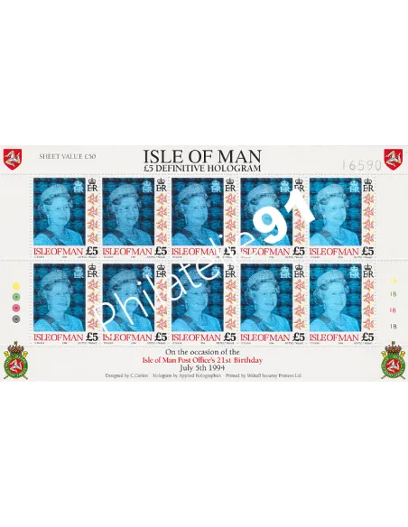ILE DE MAN - n° 637 en Feuille - collection timbres Europe
