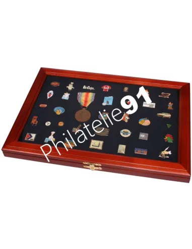 SAFE - vitrine en bois pour pin's - réf. 5866 - IDEE CADEAU