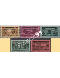 Grand-Liban, Timbres-Taxe n° 21 à 25, Collection timbres Colonies