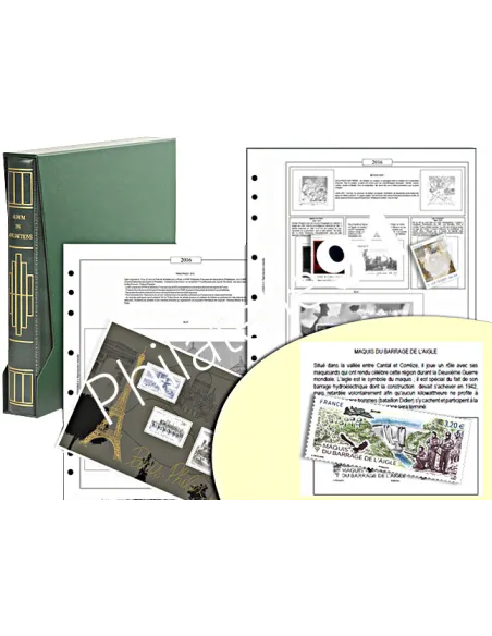 AV - Jeu Luxe France 2016 + RELIURE + ETUI, matériel philatélique