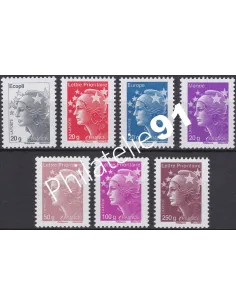 Timbre n° 4565a à 4571, Marianne et l'Europe,collection timbres France
