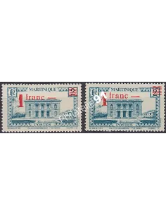 Martinique, Variété sur timbre n° 220, Collection timbres Colonies