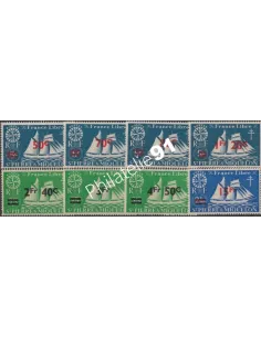 Timbres de SAINT-PIERRE-ET-MIQUELON n° 315 à 322, Série de Londres