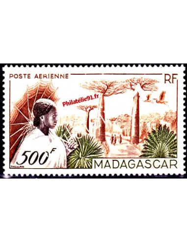 Timbre de Madagascar PA n° 73, Femme Merina, timbres colonies