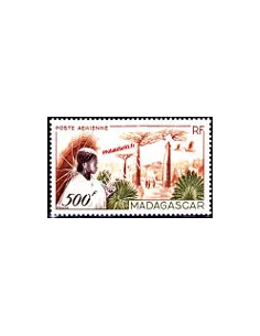 Timbre de Madagascar PA n° 73, Femme Merina, timbres colonies