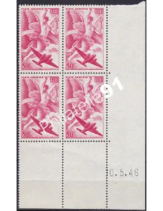 Coin daté sur Timbre PA n° 17, Collection timbres France