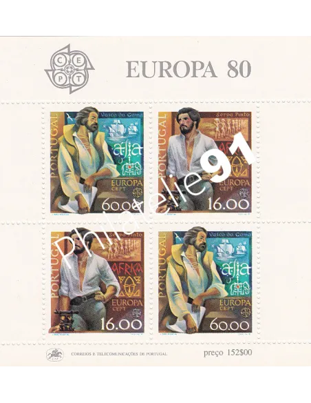 Portugal, Bloc n° 30, collection timbres Europe