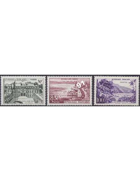 Timbres de France n° 1192 à 1194, collection timbres France