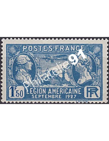 Timbre n° 245, Légion Américaine, collection timbres France