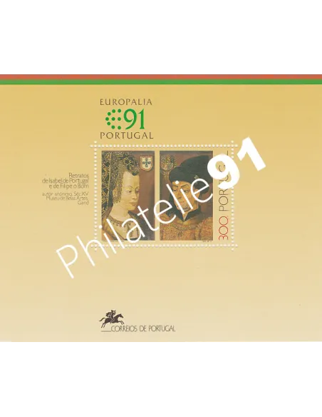 Portugal, Bloc n° 80, collection timbres Europe