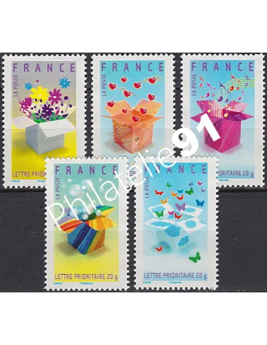 Timbres n° 4082a à 4086a, Invitation, collection timbres France