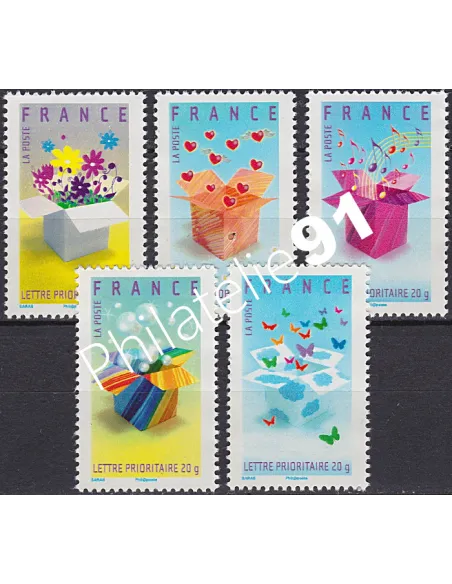 Timbres n° 4082a à 4086a, Invitation, collection timbres France
