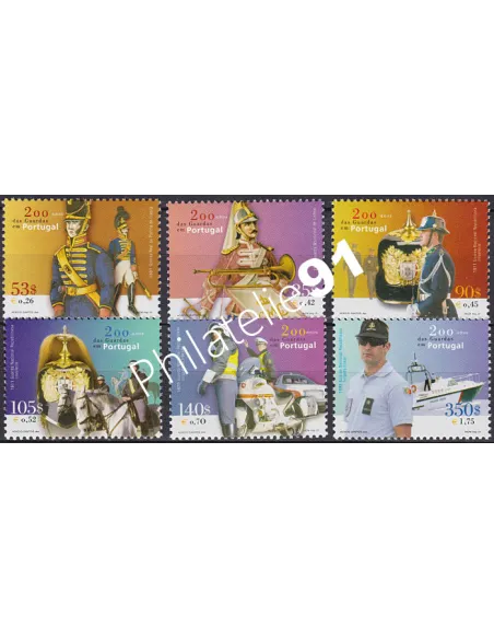 Portugal, n° 2531 à 2536, collection timbres Europe