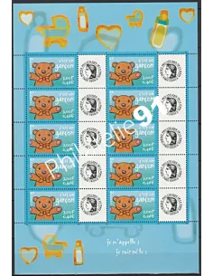 Feuille personnalisée n°3431 Cérès, Timbres naissance, timbres France