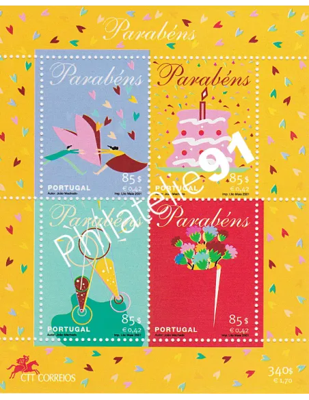 Portugal, Bloc n° 175, collection timbres Europe