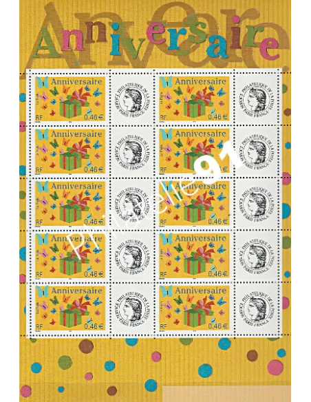 Feuille du timbres n° 3480A - Ceres - Collection timbres France