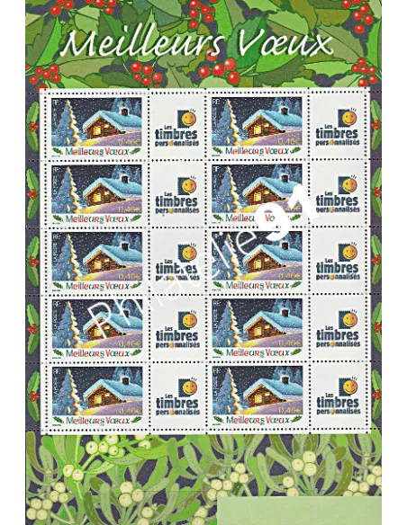 Feuille du timbres n° 3533A - personalisé - Collection timbres France
