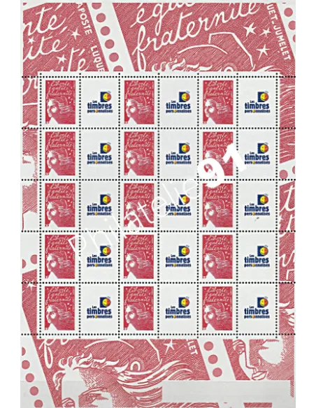 Feuille du timbres n° 3587A - personalisé - Collection timbres France
