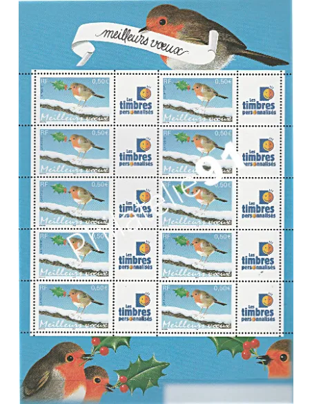 Feuille du timbres n° 3621A - personalisé - Collection timbres France