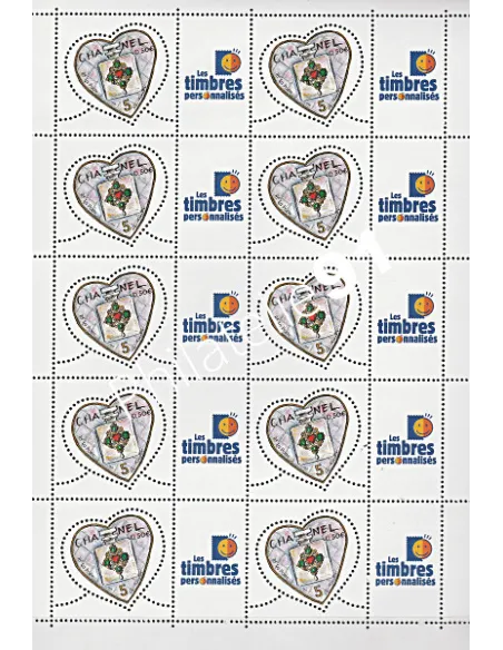 Feuille n° F3632Aa - personnalisé - Collection timbres France