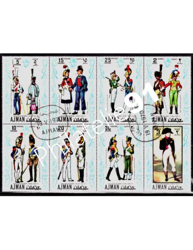 AJMAN -  ANNEE 1970 - NAPOLEON - UNIFORMES - (211210-8)