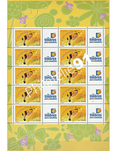 Feuille du timbres n° 3634A - personalisé - Collection timbres France