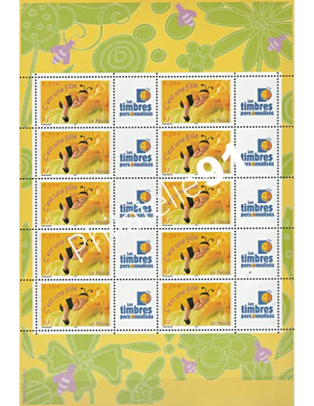 Feuille du timbres n° 3634A - personalisé - Collection timbres France