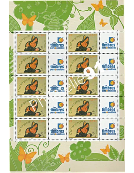 Feuille du timbres n° 3635A - personnalisé - Collection timbres France