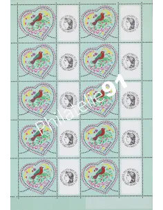 Feuille personnalisée Cérès n°3748A, Cacharel, timbres France