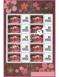 Feuille personnalisée n° 3804A,  C'est une fille, timbres France