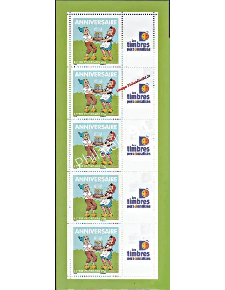 Feuille Personnalisée n° 4081A, Sylvain Sylvette, timbres de France