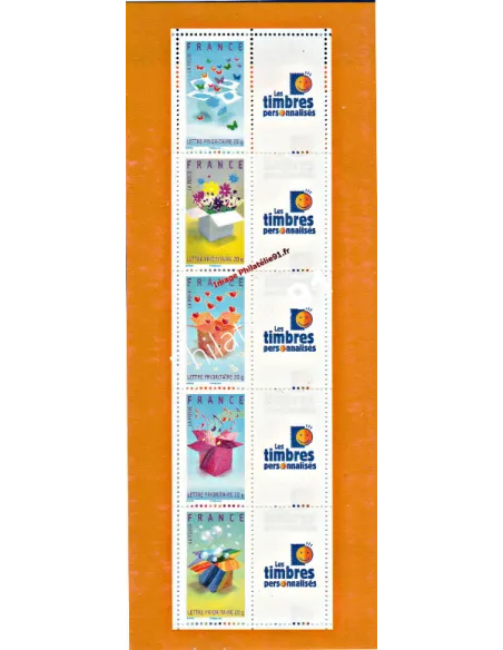 Feuille personnalisée 4082A,Vignette perso, collection timbres France