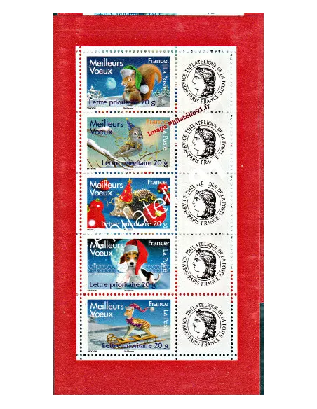 Feuille personnalisée n° 4120A, Vignette cérès, timbres de France