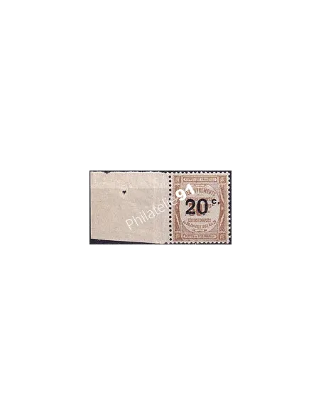 Timbre-taxe n°   49 ** (avec bord de feuille) - Timbre de recouvrements surchargé (250423-21)