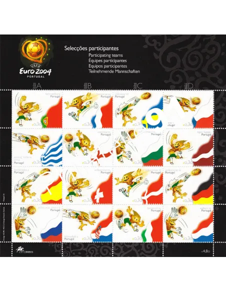 Portugal, n° 2757 à 2772 en Feuille, collection timbres Europe