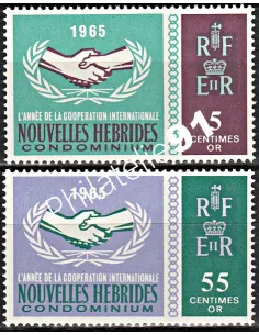 Nouvelles-Hébrides n° 223 à 224 - Timbres colonies Francaises