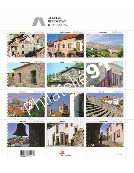 Portugal, n° 2875 à 2886 en Feuille, collection timbres Europe