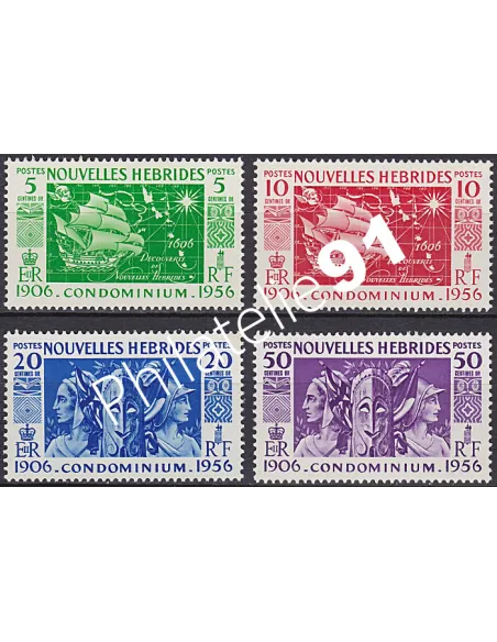 Nouvelles-Hébrides n° 167 à 170, Timbres colonies Francaises
